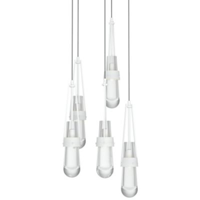 Link Clear Glass Round Multi-Light Pendant