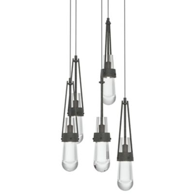 Link Clear Glass Round Multi-Light Pendant