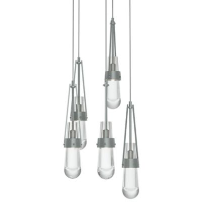Link Clear Glass Round Multi-Light Pendant