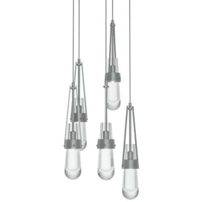 Link Clear Glass Round Multi-Light Pendant