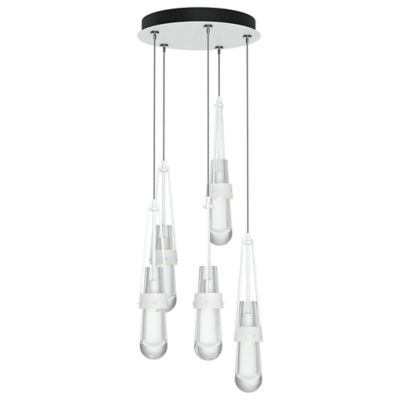 Link Clear Glass Round Multi-Light Pendant