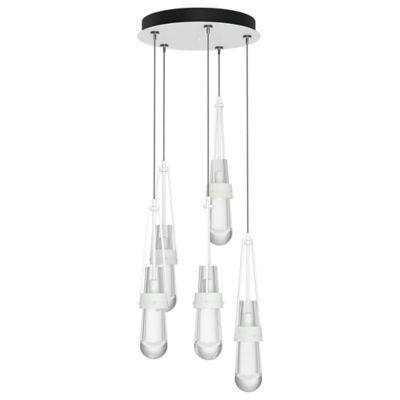 Link Clear Glass Round Multi-Light Pendant