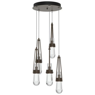 Link Clear Glass Round Multi-Light Pendant