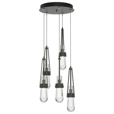 Link Clear Glass Round Multi-Light Pendant