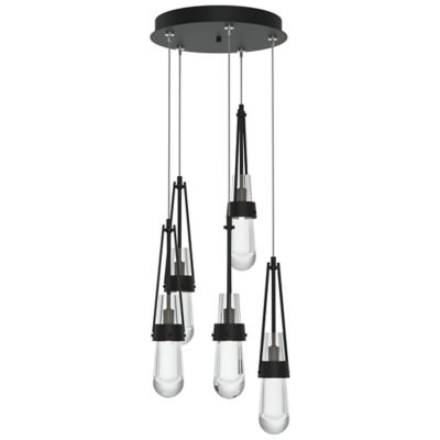 Link Clear Glass Round Multi-Light Pendant