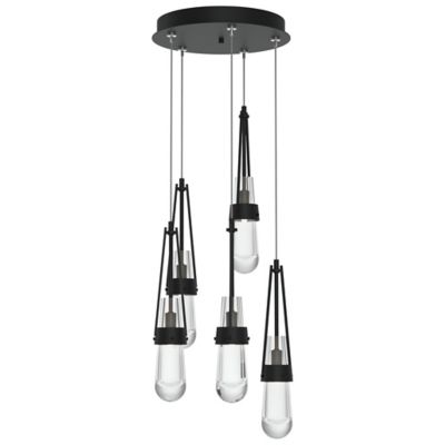 Link Clear Glass Round Multi-Light Pendant