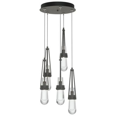 Link Clear Glass Round Multi-Light Pendant