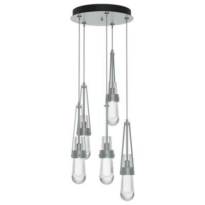 Link Clear Glass Round Multi-Light Pendant