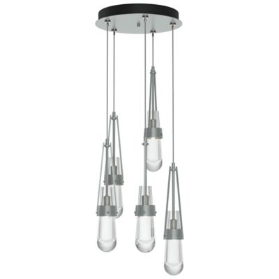 Link Clear Glass Round Multi-Light Pendant