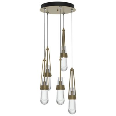 Link Clear Glass Round Multi-Light Pendant