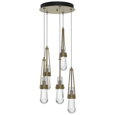 Link Clear Glass Round Multi-Light Pendant