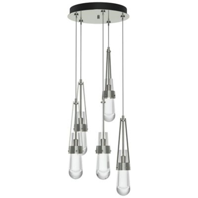 Link Clear Glass Round Multi-Light Pendant
