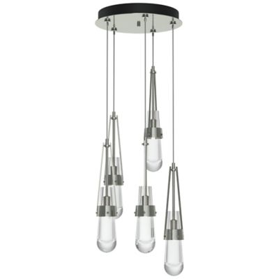 Link Clear Glass Round Multi-Light Pendant