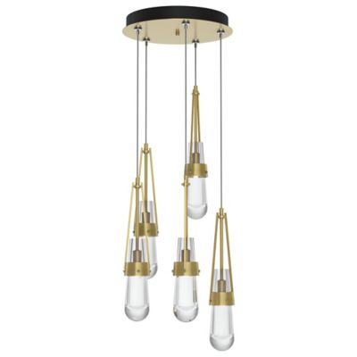 Link Clear Glass Round Multi-Light Pendant
