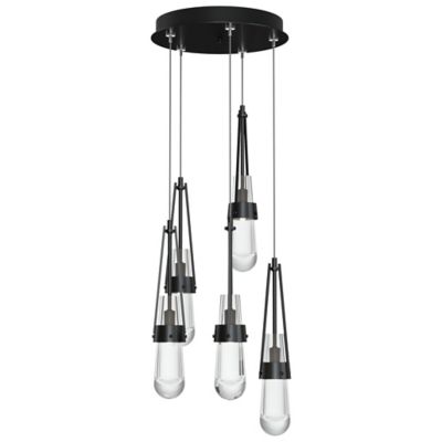 Link Clear Glass Round Multi-Light Pendant