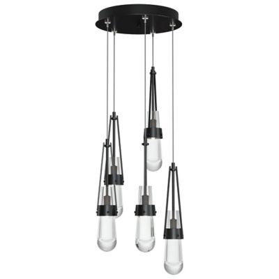 Link Clear Glass Round Multi-Light Pendant