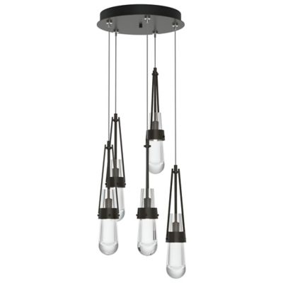Link Clear Glass Round Multi-Light Pendant