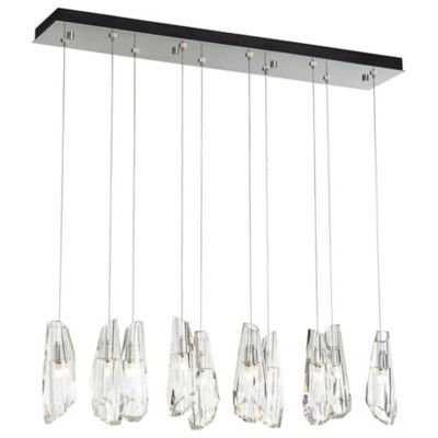 Luma 10-Light Crystal Rectangular Multi-Light Pendant