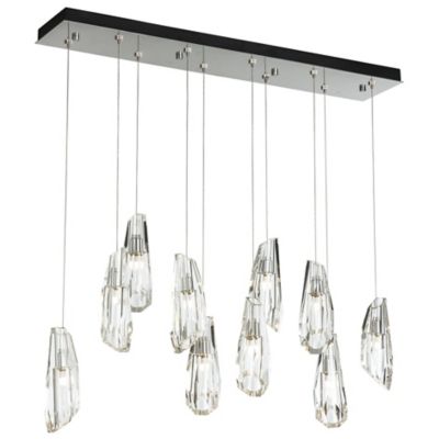 Luma 10-Light Crystal Rectangular Multi-Light Pendant