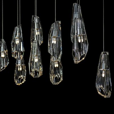 Luma 10-Light Crystal Rectangular Multi-Light Pendant