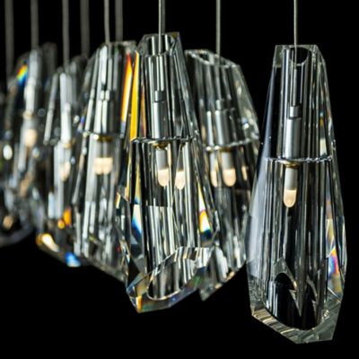 Luma 10-Light Crystal Rectangular Multi-Light Pendant