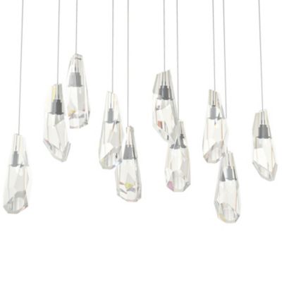 Luma 10-Light Crystal Rectangular Multi-Light Pendant