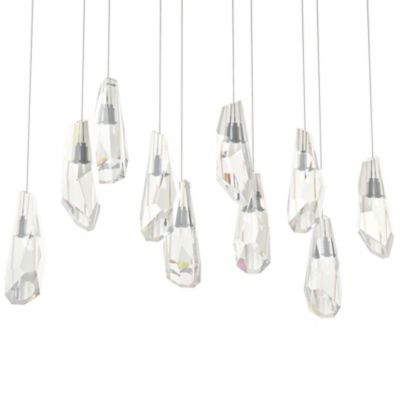 Luma 10-Light Crystal Rectangular Multi-Light Pendant