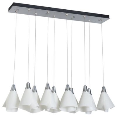 Mobius 10-Light Rectangular Multi-Light Pendant