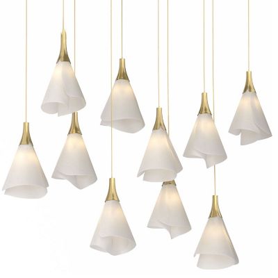 Mobius 10-Light Rectangular Multi-Light Pendant