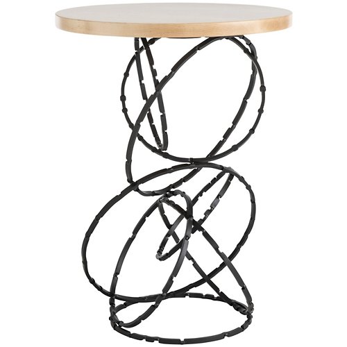 Olympus Wood Top Accent Table