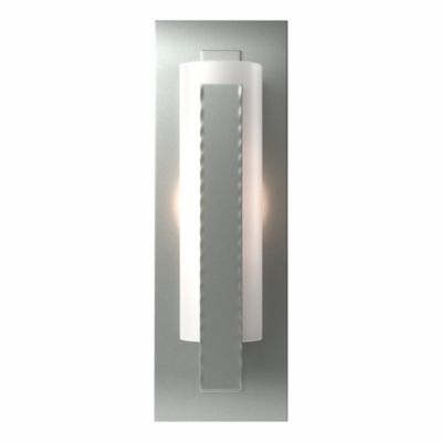 Vertical Wall Sconce (Opal/Platinum/Incand/Metal) - OPEN BOX