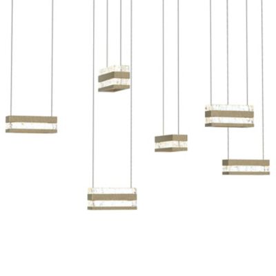 Stacks Rectangular LED Multi-Light Pendant