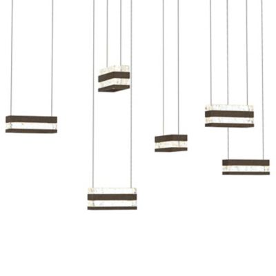 Stacks Rectangular LED Multi-Light Pendant