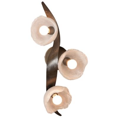 Mika 3-Light Large Wall Sconce/Semi-Flushmount