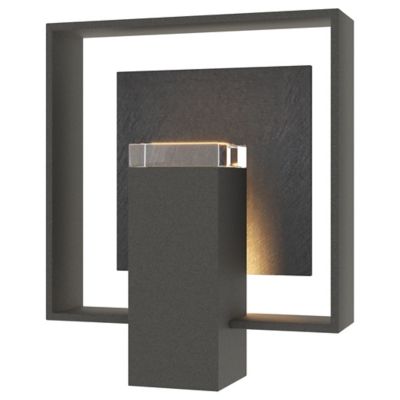 Shadow Box with Slate Outdoor Wall Sconce