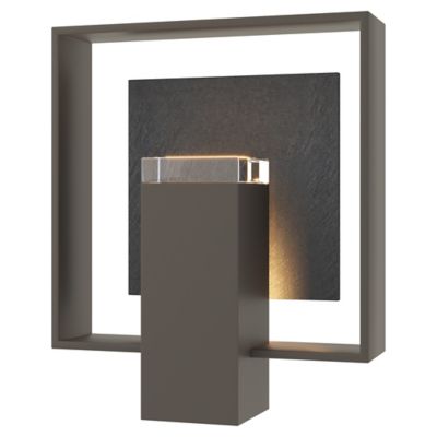 Shadow Box with Slate Outdoor Wall Sconce