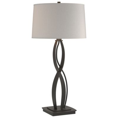 Almost Infinity Table Lamp(Black|15In|Natural Anna)-OPEN BOX