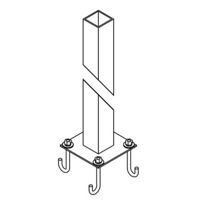 Post for Outdoor Post Light (Rubbed Bronze|47 in) - OPEN BOX