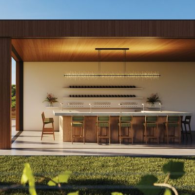 Cityscape Large LED Linear Suspension