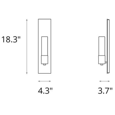 Pillar Wall Sconce by Hubbardton at