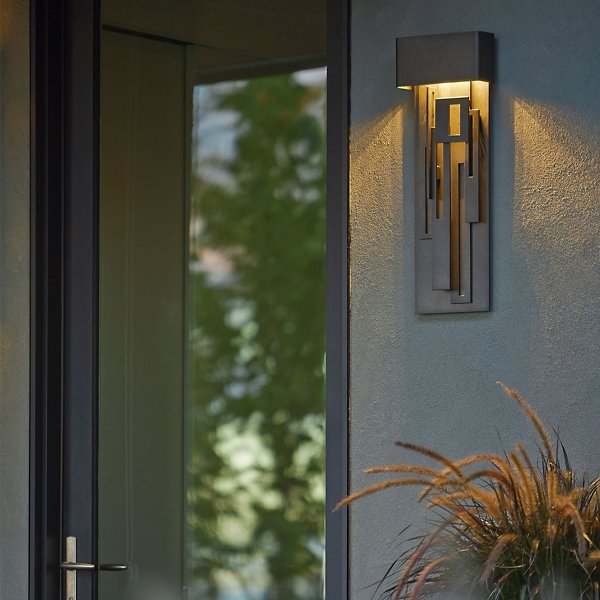 Collage Coastal Tall Outdoor LED Wall Sconce