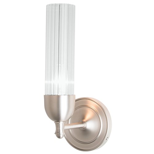 Fluted Wall Sconce (Frosted/Brushed Nickel)-OPEN BOX RETURN