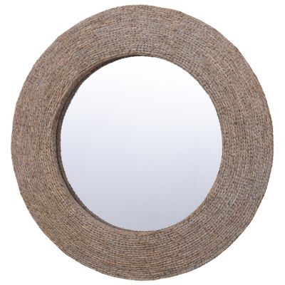 Brodie Round Wall Mirror with Rope Detail