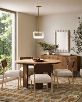 Shown in Thames Cream with Dulane Mahogany color, in use