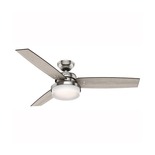 Sentinel Ceiling Fan By Hunter Fans At Lumens Com - What Kind Of Light Bulbs For Hunter Ceiling Fan