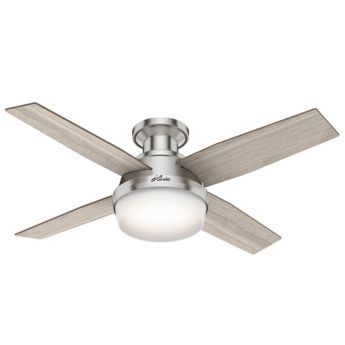 Dempsey Low Profile Ceiling Fan With Light By Hunter Fans At