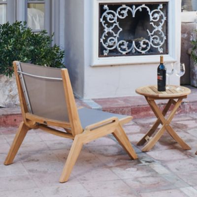 Draper Outdoor Sling Chat Chair by HiTeak Furniture at