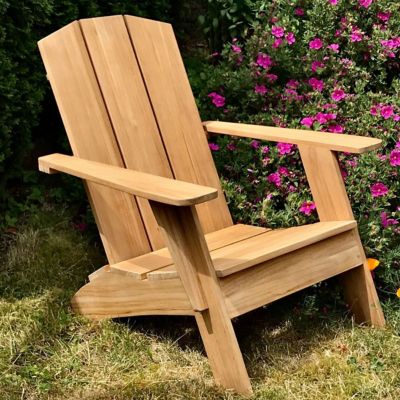 Bainbridge Teak Outdoor Adirondack Chair by HiTeak Furniture at