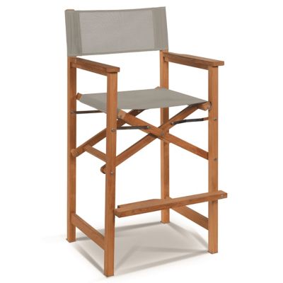 Director Teak Outdoor Counter Height Stool