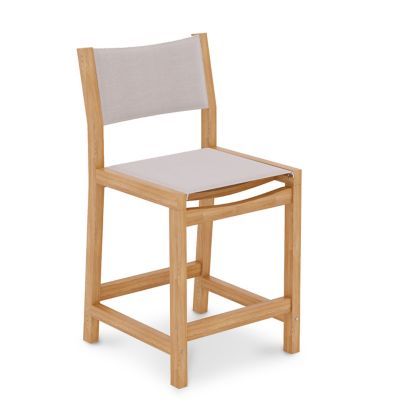 Pearl Teak Outdoor Counter Height Stool